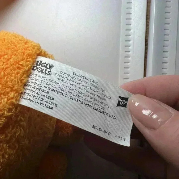 Ugly Dolls Wage Plush Stuffed Animal Beanie Orange 8" 2019 - Picture 4 of 5